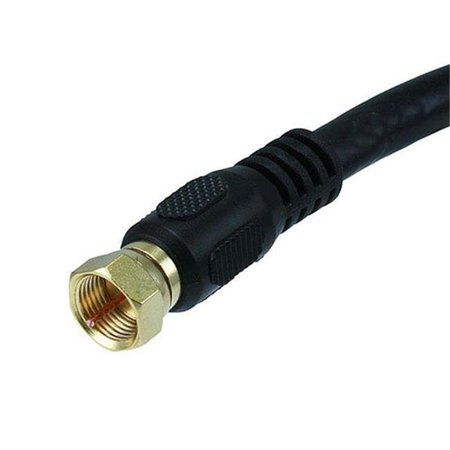 CMPLE CMPLE 374-N RG6 F Type Coaxial 18AWG CL2 Rated 75Ohm Cable -50ft Black 374-N